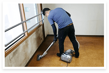 隅々まできれいに清掃して作業完了写真